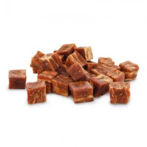 Gedroogde zalm cubes