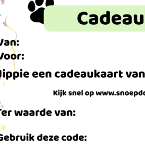 Snoepdog cadeaubon
